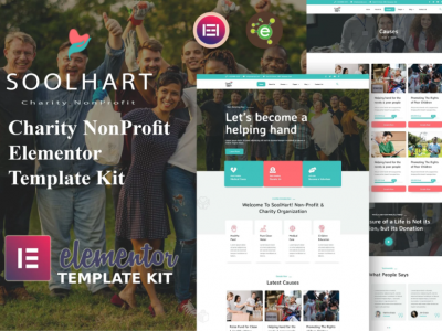SoolHart - Charity NonProfit Elementor Template Kit