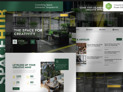 Spacehub – Coworking & Creative Space Elementor Template Kit