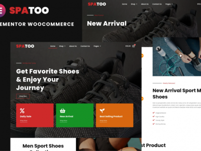 Spatoo - Modern Shoes eCommerce Elementor Template Kit