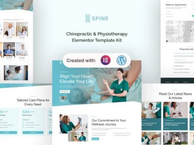 Spine - Chiropractic & Physiotherapy Elementor Template Kit