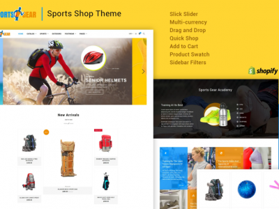 Sports Gear - Sports Shop Shopify Theme