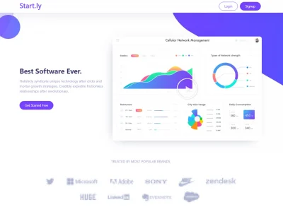 Startly Template Kit for Startups, SaaS & Software