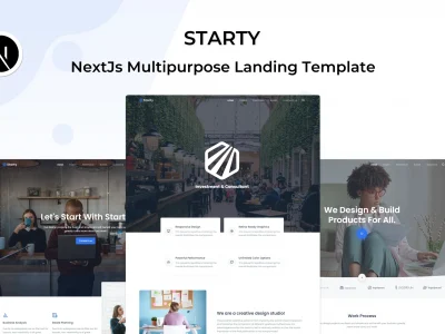 Starty - NextJs Multipurpose Landing Template