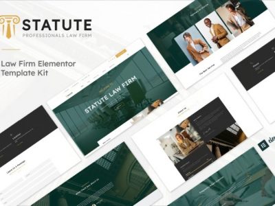 Statute - Law Firm & Attorney Elementor Template Kit