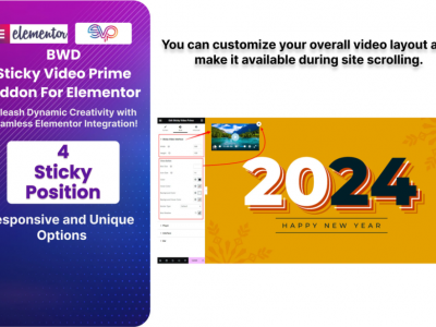 Sticky Video Prime Addon For Elementor