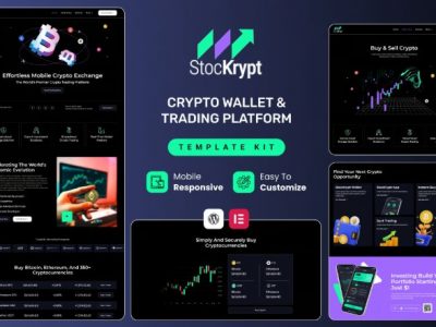 Stockrypt - Online Trading & Investment Elementor Template Kit