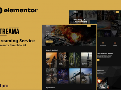 Streama - Streaming Service Elementor Template Kit