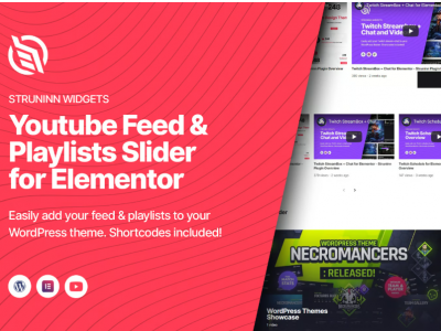 Struninn - Youtube Feed and Playlists Slider