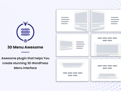 Stunning 3D Off Canvas Menu WordPress Plugin