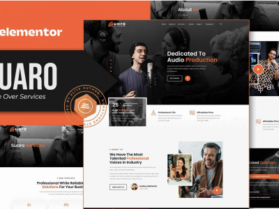 Suaro - Voice Over Services Elementor Template Kit