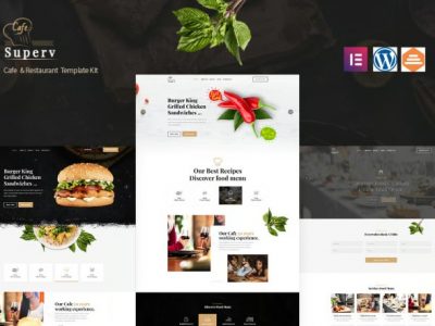 Superv Cafe - Restaurant Elementor Template Kit