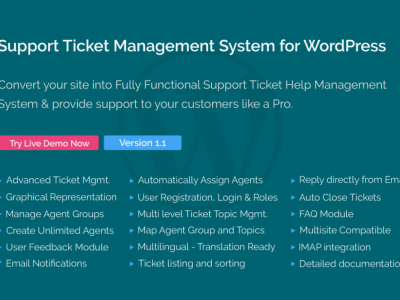 Support Ticket Management System for WordPress