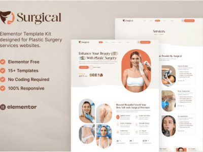 Surgical – Plastic Surgery Clinic Elementor Template Kit