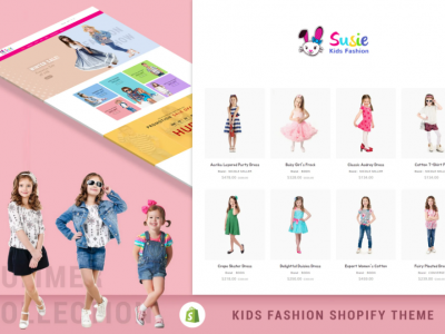 Susie  Kids Fashion Sectioned Shopify Theme
