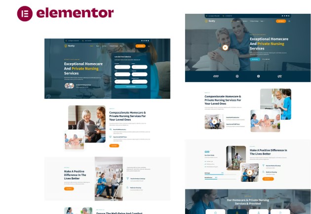Susty - Homecare & Private Nursing Services Elementor Template Kit