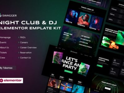 Swagger | Night Club & DJ Elementor Template Kit