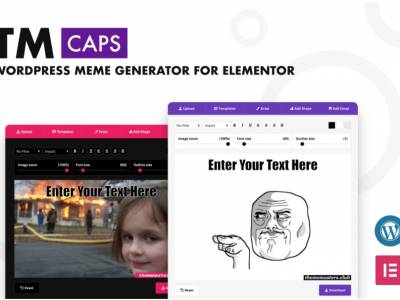 TM CAPS - WordPress Meme Generator For Elementor