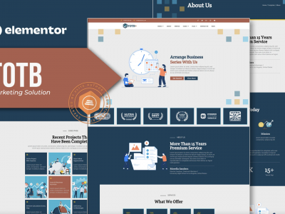TOTB - Marketing Solution Elementor Template kit