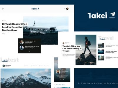 Takei - News & Magazine Elementor Pro Template Kit