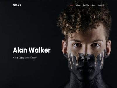 Grax - Personal Portfolio Template