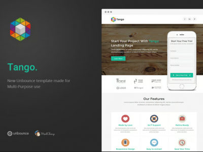 Tango - Multi-Purpose Unbounce Landing Page