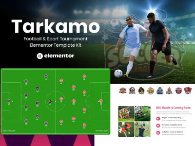 Tarkamo - Football & Sport Tournament Elementor Template Kit