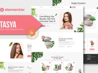 Tasya - Skin Care WooCommerce Elementor Template Kit