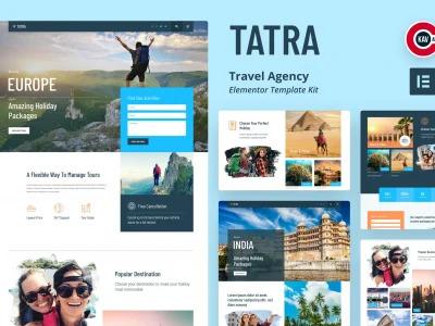 Tatra - Travel Agency Elementor Template Kit