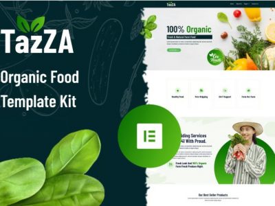 TazZA - Organic Food Elementor Template Kit