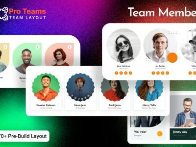 Team Member Layout HTML Template - Pro Team
