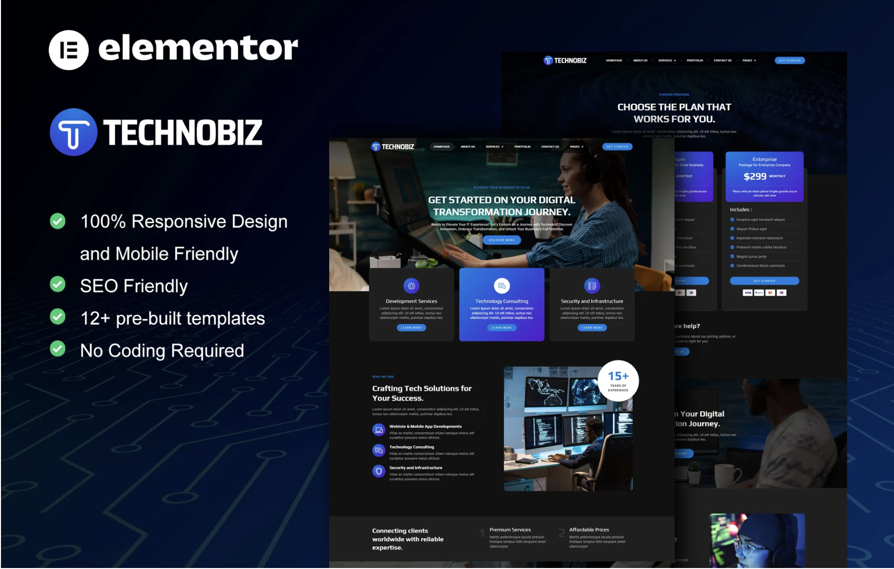 TechnoBiz - IT Solutions & Services Elementor Pro Template Kit