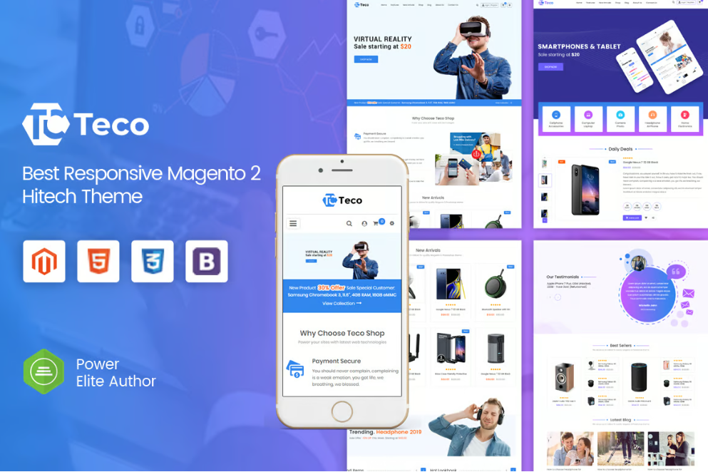 Teco - Responsive HitechDigital Magento 2 Store T