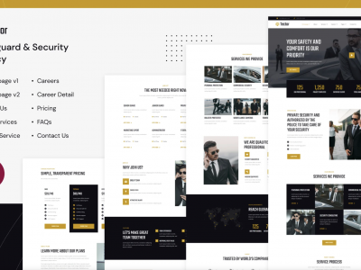Tector | Bodyguard & Security Agency Elementor Template Kit