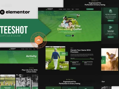 Teeshot - Golf Club & Course Elementor Template Kit