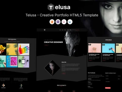 Telusa - Creative Portfolio HTML5 Template