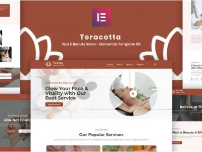 Teracotta - Spa & Beauty Salon - Elementor Template Kit