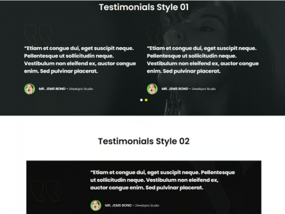 Testimonials widget For Elementor