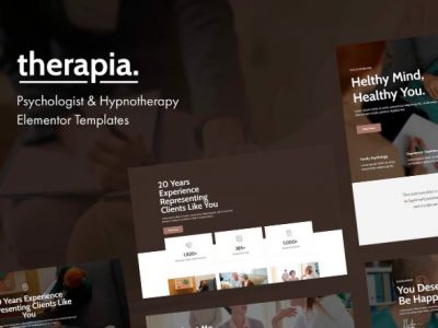 Therapia - Psychologist & Hypnotherapy Elementor Templates