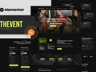 Thevent - Event Agency Elementor Template Kit