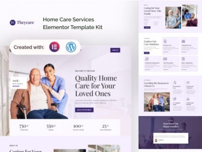 Theycare - Home Care Services Elementor Template Kit
