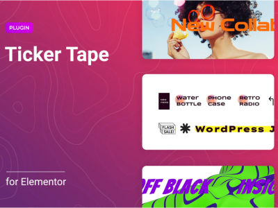 Ticker for Elementor
