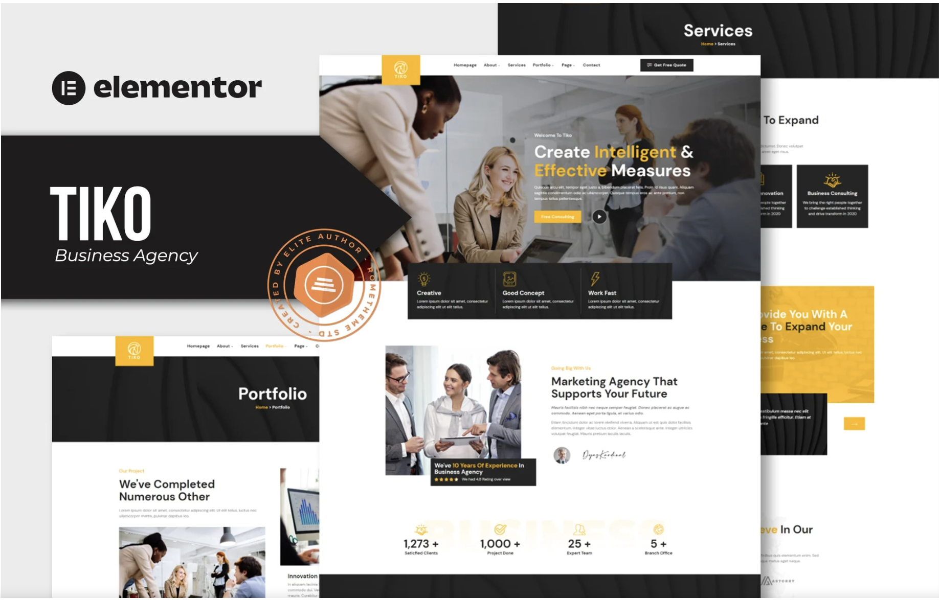 Tiko - Business Agency Elementor Template Kit