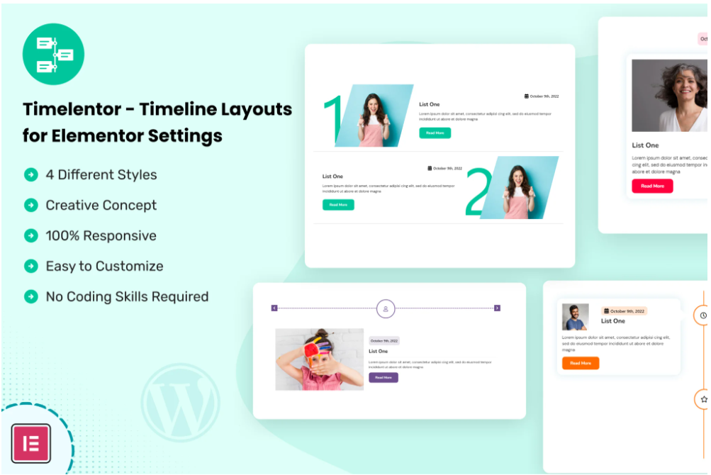Timelentor – Timeline Layouts for Elementor