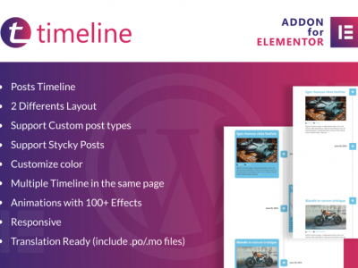 Timeline for Elementor WordPress Plugin