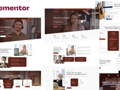 Timku - Virtual Assistant Business Elementor Template Kit