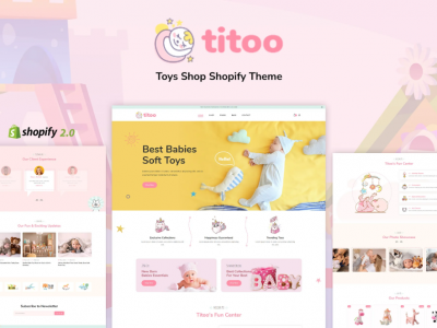Titoo  Shopify Kids Store, Children Toys Shop