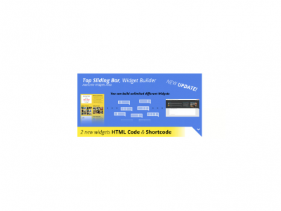 Top Sliding Bar - WordPress Widgets