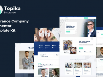 Topika - Insurance Agency Elementor Template Kit