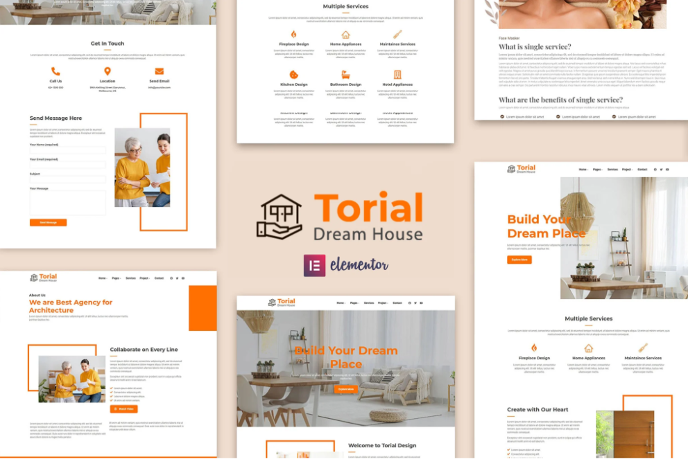 Torial - Interior Design Elementor Template Kit