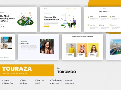 Touraza | Travel & Tour Agency Elementor Template Kit